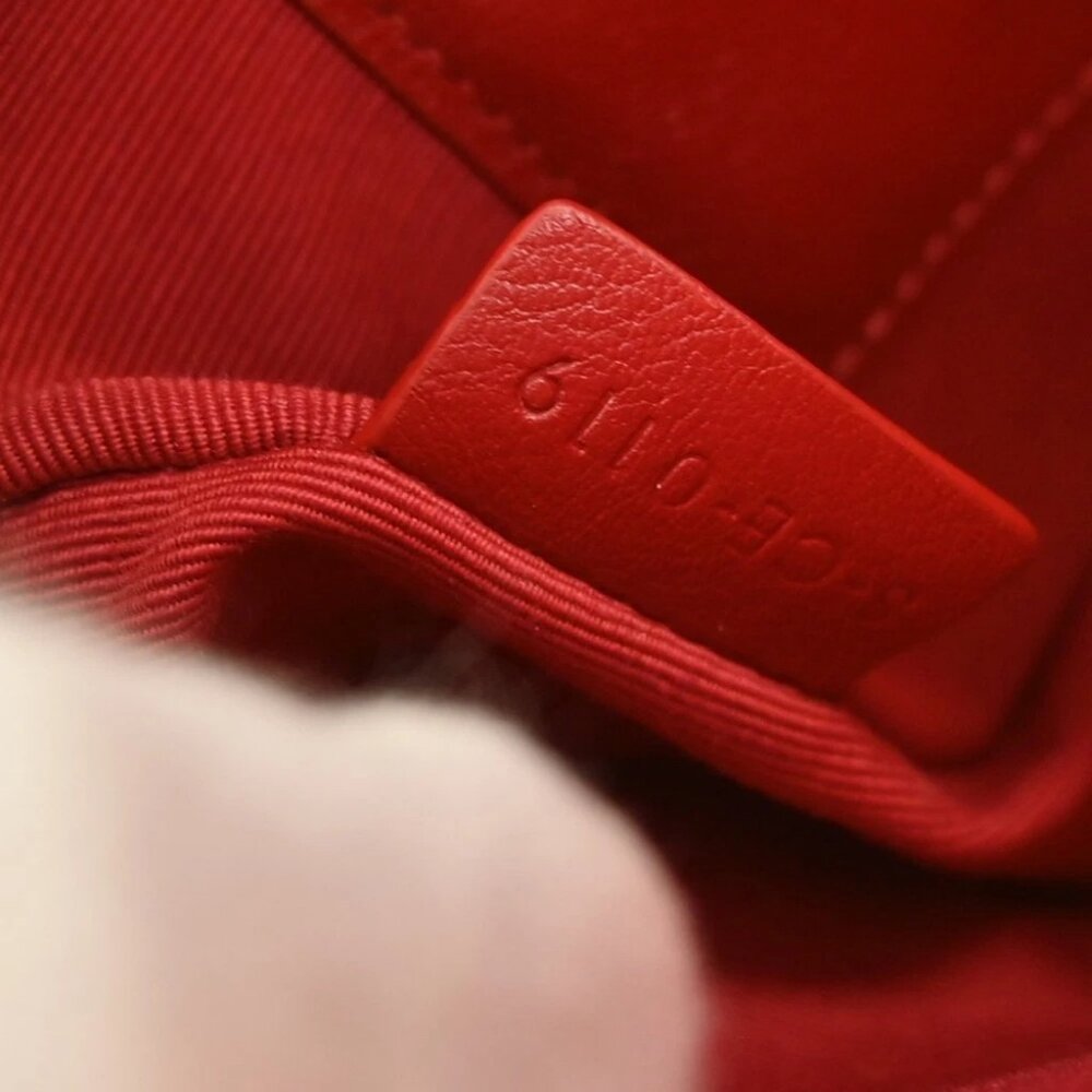 Celine Red Leather Shoulder Bag S-CE-0119 NQ02880 BNN05 - Picture 6 of 7